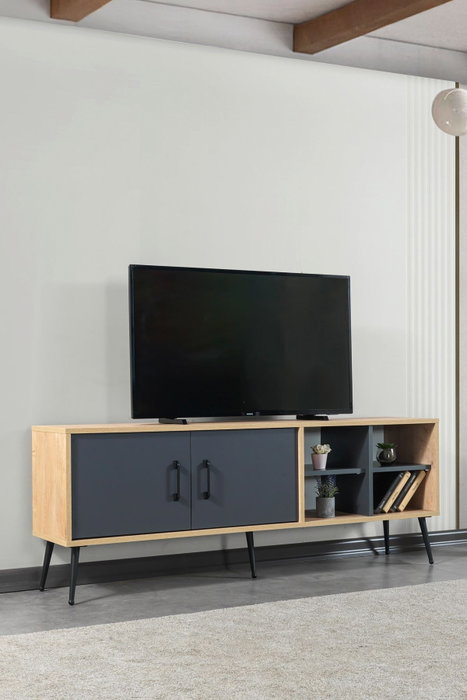 Hanah Home Şile 3609 Soporte para TV Roble Zafiro y Antracita Hanah Home Şile 3609 Soporte para TV Roble Zafiro y Antracita